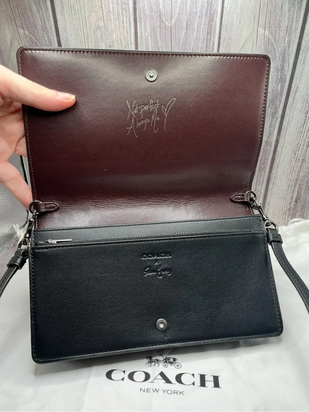 COACH x SELENA GOMEZ Limited Edition Hayden Bunny Foldover Crossbody Clutch
